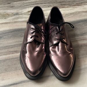 DR. MARTENS - 1461 metallic pointed toe